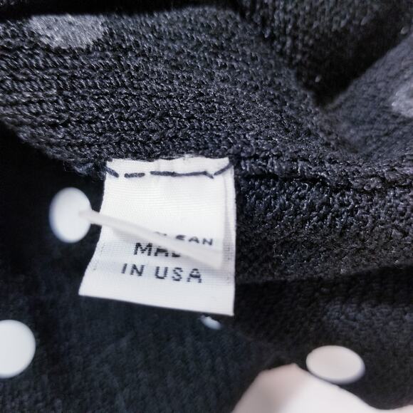 Jennifer Roberts Knit Polka Dots with Red Ribbon Belt - Picture 13 of 14